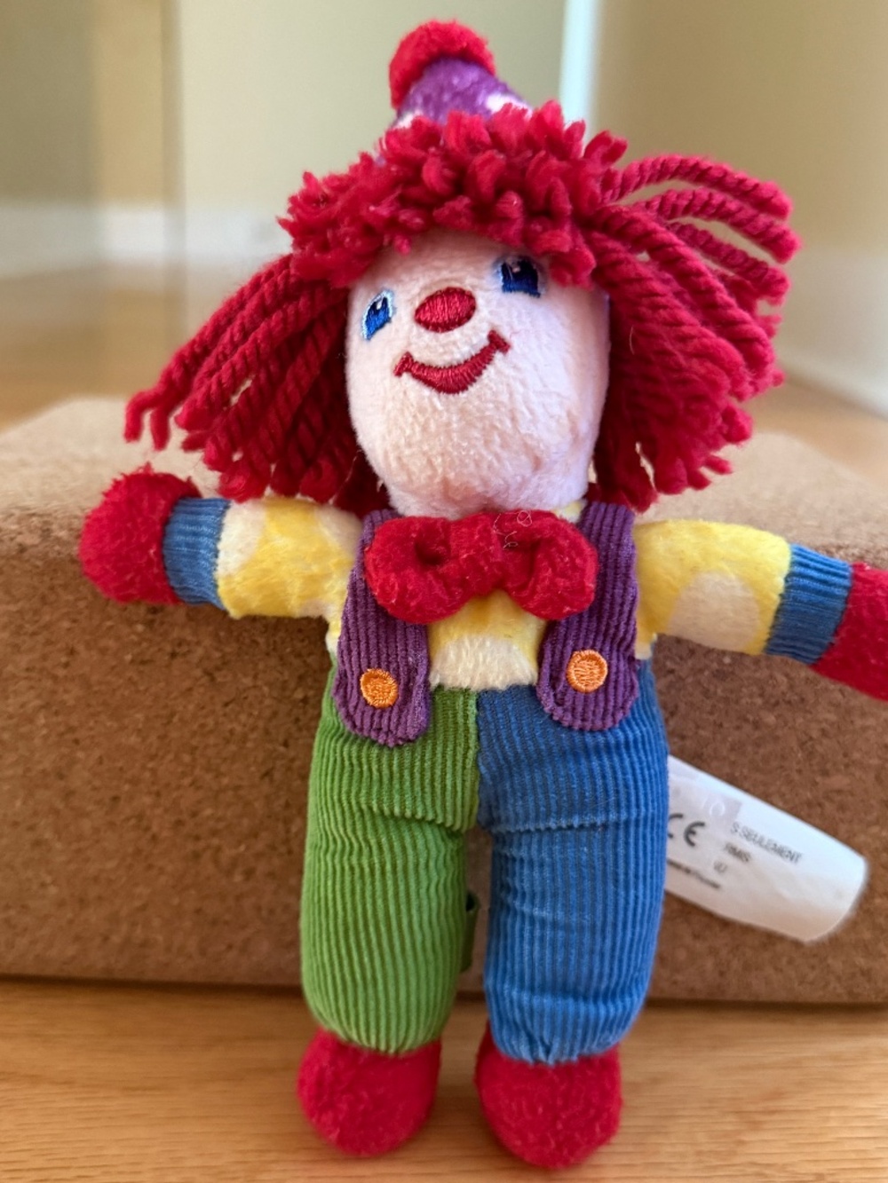 Vintage 2004 Gymboree Plush Clown Toy Hand Puppet
